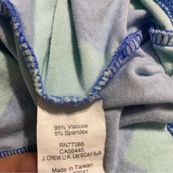 J Crew Blue Green Chevron Print V Neck Sleeveless Maxi Dress - Picture 6 of 7